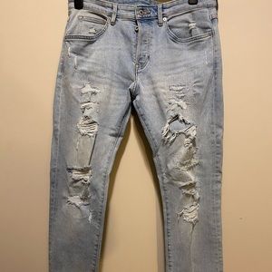 Light Blue H&M Skinny Jeans Ripped